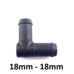 Schlauchverbinder L-Form 18 mm Kunststoff Verbindungsstück Schlauch - Bild 1 von 3