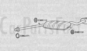 EXAR9001 EXHAUST SILENCERS TAIL PIPE +3Yr Warranty - Picture 1 of 2