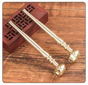 1 PCS Vintage Brass Tobacco Smoking Pipes Handmade Gifts Cigarette Smoking Pipe - Foto 1 di 8