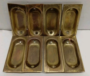 Armario de latón de colección 8 piezas tirador al ras, 1-3/8"x 3" - Imagen 1 de 12