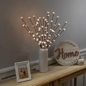 Northlight 3 LED Lighted Cherry Blossom Outdoor Artificial Tree Branch 2.5' - Imagen 1 de 6