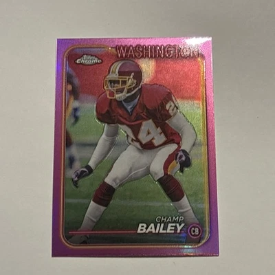 Champ Bailey 2024 Topps cromo rosa refractor paralelo #200 Washington Redskins  Foto 1 de 2