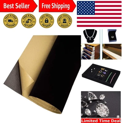 Luxurious Self-Adhesive Velvet Drawer Liner - Cut to Fit, 17.7" x 78.7" - Image 1 of 4