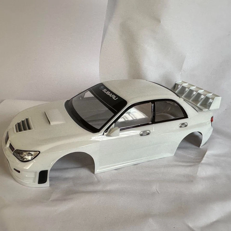 SUBARU Impreza WRC Monte RC Car Body Shell Only 1:10 White All Painted TAMIYA - Image 1 of 4