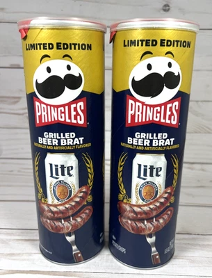 Patatas fritas con sabor a asado de cerveza Pringles 5,5 oz (paquete de 2) caducan 26/06 Foto 1 de 4
