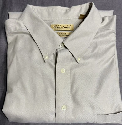 Colarinho Roundtree & York Gold Label 3XT bronzeado botão perfeito estado - Imagem 1 de 4