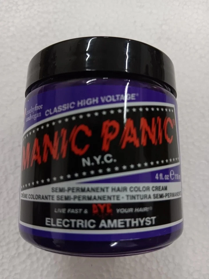 Tinte de cabello semipermanente vegano Manic Panic color crema 118 ml - AMATISTA ELÉCTRICA Foto 1 de 1