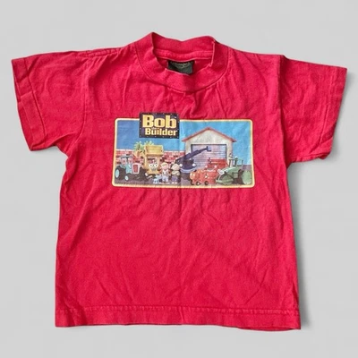VTG Bob The Builder T Shirt Single Stitch Tee Y2K Cartoon Kids 4T USA Made - Image 1 of 4