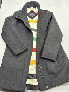 Pendleton Womens Cascade Charcoal Wool Coat  Size Medium NWT - Picture 1 of 6