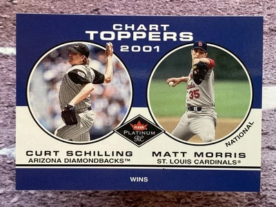 2001 Fleer Platinum Chart Toppers Curt Schilling Matt Morris #410 - Image 1 of 2