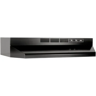Broan 4130 230 CFM 30"W Steel Non Ducted Under Cabinet Range Hood - Black - Image 1 of 3