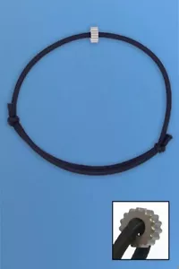 GTFO Escape Bracelet Made of Elasticized Cord with Integral Tungsten Carbide Bit - Picture 1 of 1
