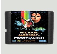 Michael Jackson's Moonwalker 16 Bit Game Card For Sega Mega Drive & Sega Genesis
