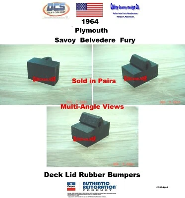 Parachoques Savoy Belvedere Fury 1964 con tapa de cubierta 1964563 nuevo MoPar EE. UU. Foto 1 de 2