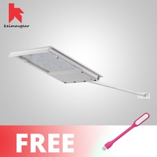 Keimavgear Waterproof Long Handle Solar LED Light Free USB Foldable Light (Pink)