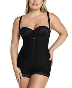 Leonisa Women's Size L Firm Compression BoyShorts Bottom Body Shaper Black