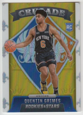 2021-22 Chronicles Crusade Rookie & Stars Quentin Grimes #636 Gold RC 03/10 - Image 1 of 2