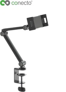Support de table tablette pivotant pour tablettes 4,7 - 12,9 pouces universelles noires - Photo 1/6