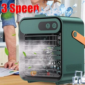 Portable Air Conditioner Fan - Mini Personal Cooler with 3 Speeds & Humidifier - Picture 1 of 36