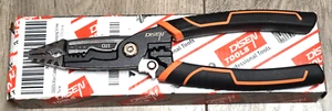 Disen Spring Loaded Long Nose Wire Stripper, Cutter, Crimper Pliers w/Lock - Picture 1 of 2