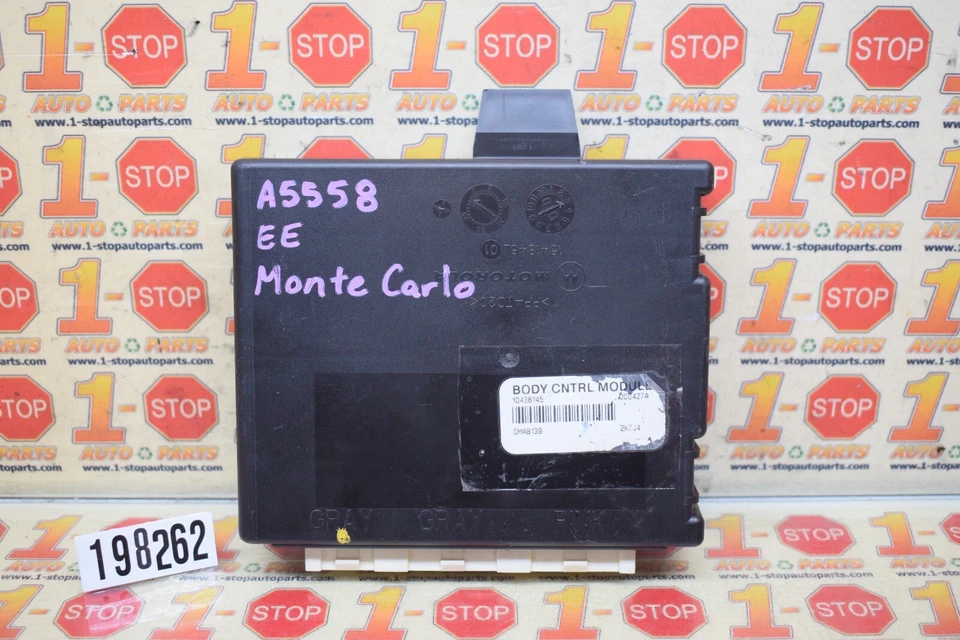 00 01 02 03 04 MÓDULO DE CONTROL DE CARROCERÍA CHEVROLET MONTE CARLO BCU BCM 10438145 OEM Foto 1 de 4