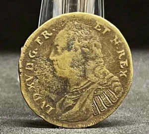 FRANCIA ANTIGUA FICHA JETON LOUIS XV PRISE DE FONTARABIE - ESCASA - Imagen 1 de 6