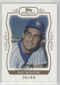 2008 Topps Sterling White Frame /50 Paul Molitor #307 HOF