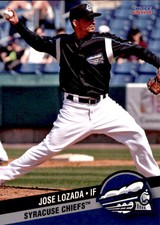 2014 Syracuse Chiefs Choice 20 Jose Lozada Las Piedras Puerto Rico Baseball Card