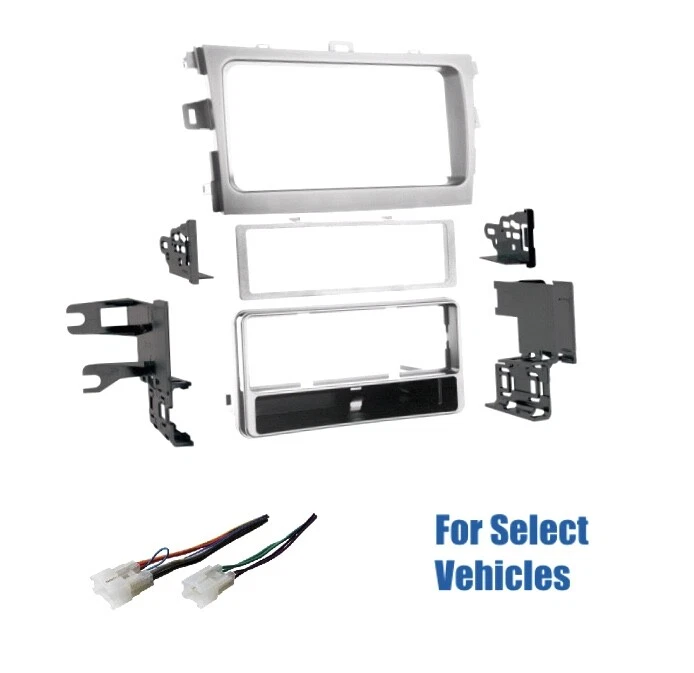 Серебряный 1 Din автомобильный стерео радио приборной панели провод набор комбо для 2009-2011 Toyota Corolla   - Изображение 1 из 1