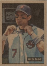 2005 Bowman Heritage Mahogany Cleveland Indians Baseball Card #54 Aaron Boone