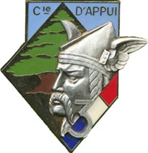 92° R.I, 3° Cie, 420° D.S.L., Cie d’Appui, épingle sertie, Delsart (E129) - Picture 1 of 2