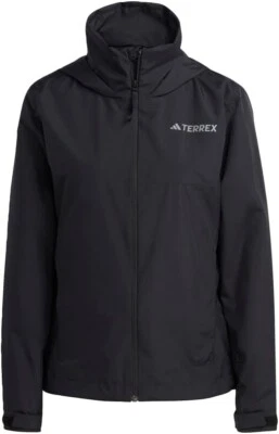 NUEVO Mujer Adidas Impermeable Terrex Lluvia.RDY Chaqueta de Senderismo HN5460 Negro Talla L Regular Foto 1 de 4