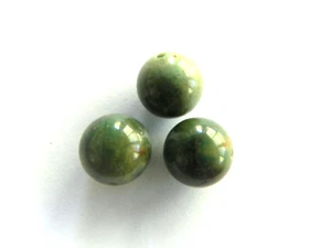 Azurite, Smooth Round Beads, Green Colour, 12mm Approx, Bag Of 3 Beads - Bild 1 von 1