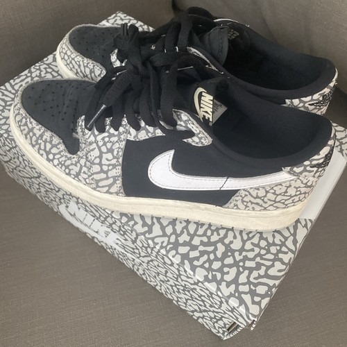 Nike Air Jordan 1 Retro Low OG Black Cement CZ0790 001 Youth taglia 5