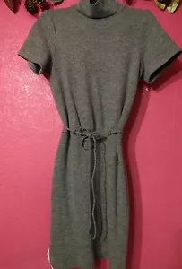 Claudie Pierlot Gray "Ruch" Dress double back pockets Size 2 US - Picture 1 of 10