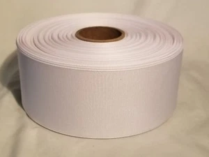 White Grosgrain Ribbon ~Offray~ 10 yards ~ New ~ 2.25" inch ~ 2 1/4 inches - Picture 1 of 1