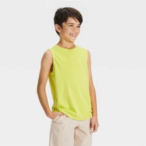 Boys' Solid Tank Top - Cat & Jack™ Light Green M - Picture 1 of 1