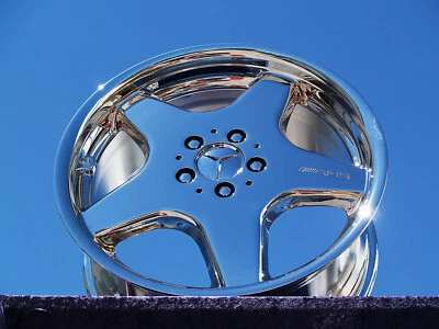 4 CHROME 18" MERCEDES BENZ SL500 SL600 SL320 AMG OEM WHEELS RIMS 65228 - Image 1 of 4