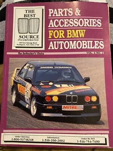 BMW Parts And Accessories Catalog Copyright 1992 - Picture 1 of 1
