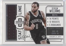 2013-14 Panini Innovation Stat Line Jerseys /175 Deron Williams #8