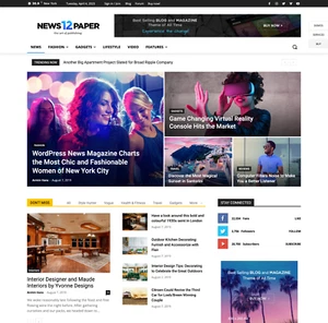 Newspaper Website Design with Free VPS Web Hosting and Installation - Picture 1 of 5