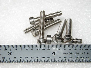 6-32 x 3/4" SCHRAUBE FILLISTER KOPF SCHLITZ EDELSTAHL - 50 Stück - Bild 1 von 1