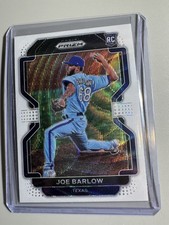 2022 Panini Prizm Joe Barlow RC Texas Rangers #96 White Wave