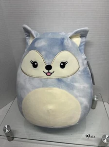 Peluche KellyToy 2021 SQUISHMALLOWS 11 pulgadas FALDETTE the Fox Blue Tie Dye 2021 nuevo con etiquetas - Imagen 1 de 9