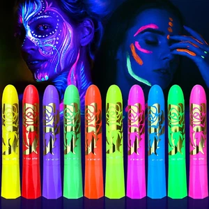Glow in the Dark Face and Body Painting, Makeup Face Paint Kit for Kids and Adul - Picture 1 of 12