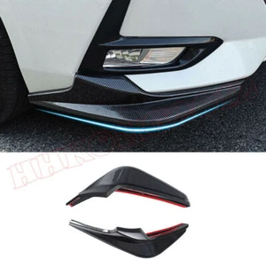 For Nissan Sentra 2020-2023 Carbon Fiber Front Bumper Lip Splitter Spoiler trim - Picture 1 of 8