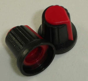 2X Potentiometer knob red 6mm boton potenciómetro rojo - Imagen 1 de 1