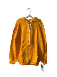 vintage russell athletic zip hoodie sweatshirt youth size L deadstock NWT 80s - Picture 1 of 9
