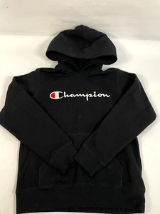 Champion Authentic Athleticwear Boys Black Zipper Front Hoodie Size M - Picture 1 of 6