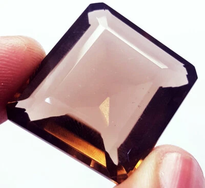 50.40 Ct Brazilian Smoky Quartz Certified Loose Gemstone With Free Gift - Image 1 of 4